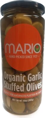 Organic Garlic Stuffed Olives, Garlic