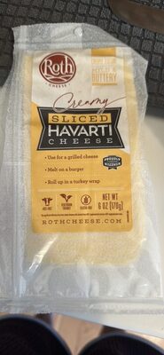 Creamy Sliced Havarti Cheese