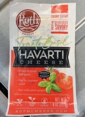 Tomato Basil Havarti Cheese, Tomato; Basil