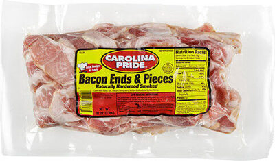 Naturally Hardwood Smoked Bacon Ends & Pieces, Hardwood Smoked