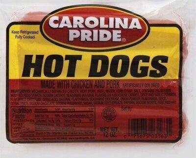 Hot Dogs Made With Chicken And Pork