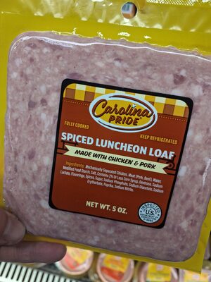 Spiced Luncheon Loaf Made With Chicken & Pork, Spiced Luncheon