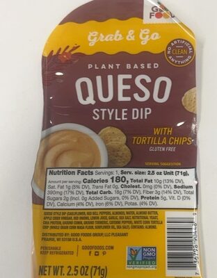 Queso Style Dip With Tortilla Chips, Queso With Tortilla Chips
