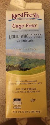 Cage Free Liquid Whole Eggs With Citric Acid