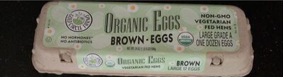 Organic Grade A Large Brown Eggs