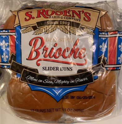 Brioche Deli Style Slider Buns, Brioche