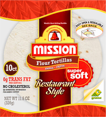 Restaurant Style Fajita Flour Tortillas