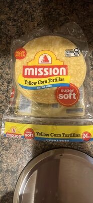 Yellow Corn Extra Thin Tortillas, Yellow Corn