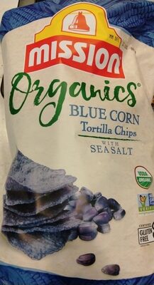 Blue Corn Tortilla Chips With Sea Salt, Blue Corn With Sea Salt