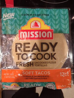 Soft Tacos Uncooked Flour Tortillas, Soft Tacos