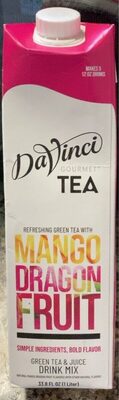 Mango Dragon Fruit Flavored Green Tea & Juice Drink Mix, Mango Dragon Fruit