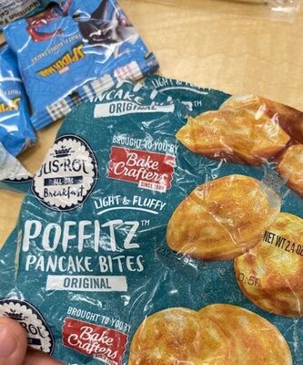 Pancake, Bites, Poffitz, Whole Grain, Individually Wrapped, 1.5"