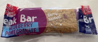 CLOSEOUT Break Bar, Blueberry Pomegranate, Whole Grain, Individually Wrapped, 3.25" x 1.5"