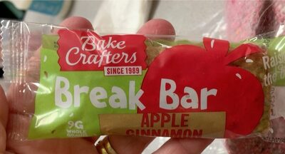 Break Bar, Apple Cinnamon, Whole Grain, Individually Wrapped, 3.25" x 1.5"