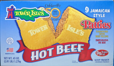 Jamaican Style Hot Beef Patties, Beef