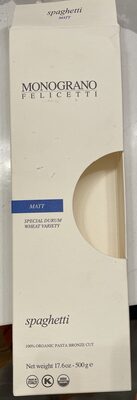 Matt 100% Organic Pasta, Spaghetti