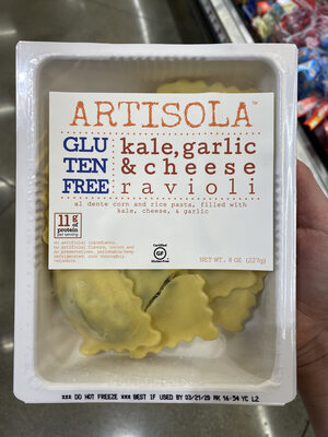 Kale, Garlic & Cheese Ravioli, Kale, Garlic & Cheese