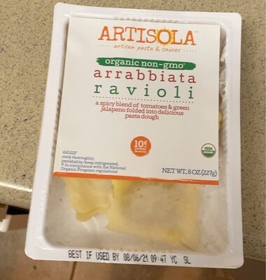 Arrabbiata Ravioli A Spicy Blend Of Tomatoes & Green Jalapeno Folded Into Delicious Pasta Dough, Arrabbiata Ravioli