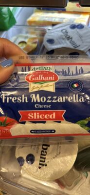Sliced Fresh Mozzarella Cheese