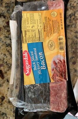 Hickory Smoked Thick Sliced Bacon, Hickory Smoked