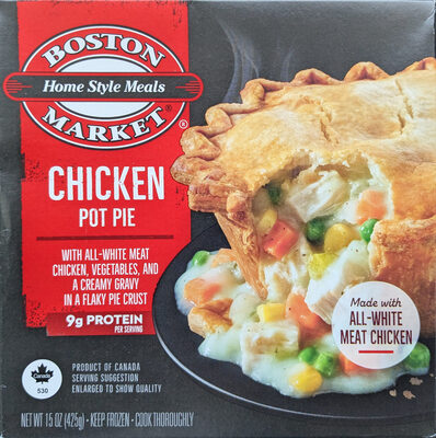 Chicken Pot Pie With All-White Meat Chicken, Vegetables, And A Creamy Gravy In A Flaky Pie Crust Home Style Meals, Chicken Pot Pie