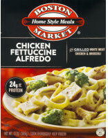 Chicken Fettuccine Alfredo With Fettuccine Pasta, Grilled White Meat Chicken, And Broccoli Florets In Creamy Alfredo Sauce, Chicken Fettuccine Alfredo
