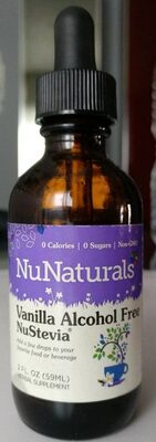 Vanilla Alcohol Free Nustevia, Vanilla