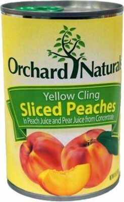 Yellow Cling Sliced Peaches In Peach Juice And Pear Juice From Concentrate