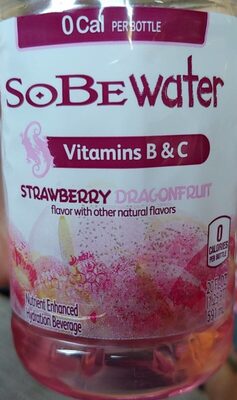 Sobe Water Strawberry Dragon Fruit Beverage 20 Fluid Ounce Plastic Bottle