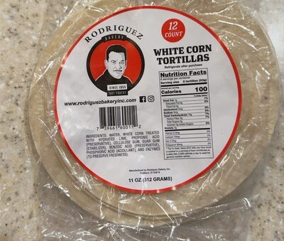 White Corn Tortillas, White