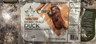 Seasoned, Partially Boned Roast Half Duck, Seasoned, Partially Boned