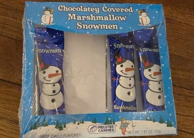 Chocolatey Covered Marshmallow Snowmen, Chocolatey