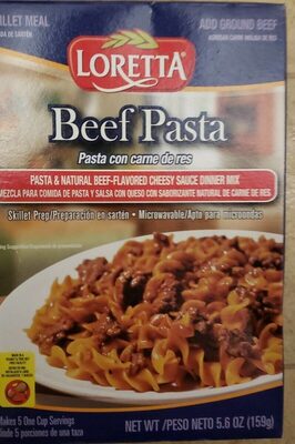 Pasta & Natural Beef-Flavored Cheesy Sauce Dinner Mix, Beef Pasta