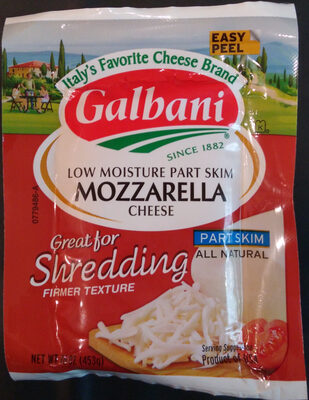 Galbani, Low Moisture Part Skim Mozzarella Cheese