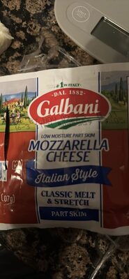 Italian Style Low Moisture Part Skim Mozzarella Cheese