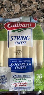 Galbani, String Cheese, Low Moisture Part Skim Mozzarella Cheese