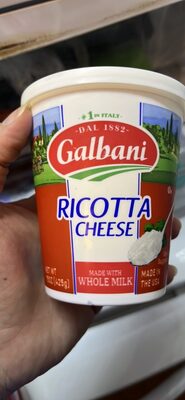 Galbani, Ricotta Cheese, Whole Milk, Whole Milk