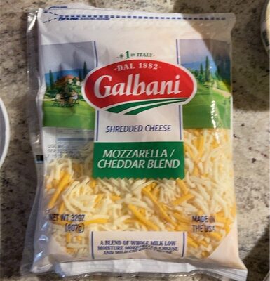 Mozzarella / Cheddar Blend A Blend Of Whole Milk Low Moisture Mozzarella Cheese And Mild Cheddar Shredded Cheese, Mozzarella / Cheddar Blend