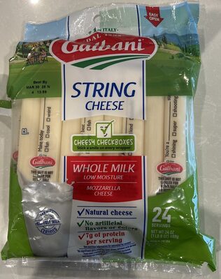 Whole Milk Low Moisture Mozzarella String Cheese