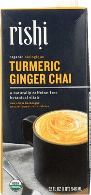 Turmeric Ginger Chai Organic Chai Concentrate, Turmeric Ginger Chai