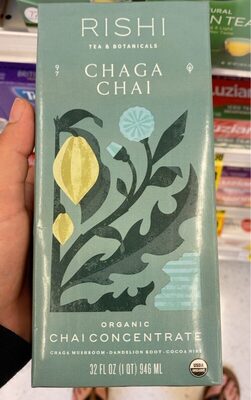 Chaga Chai Organic Chai Concentrate, Chaga Chai