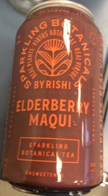 Elderberry Maqui Unsweetened Sparkling Botanical Tea, Elderberry Maqui