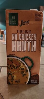 No Chicken Plant-Based Broth, No Chicken