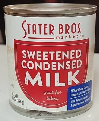 Sweetened Condensed Milk, Sweetened Condensed