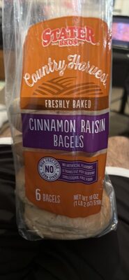 Country Harvest, Cinnamon Raisin Bagels, Cinnamon Raisin