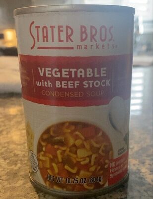 Vegetable With Beef Stock Condensed Soup, Vegetable With Beef Stock