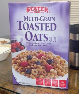 Tasteeos, Multi-Grain Lightly Sweetened Corn, Oat, Barley, Wheat And Rice Cereal, Multi-Grain