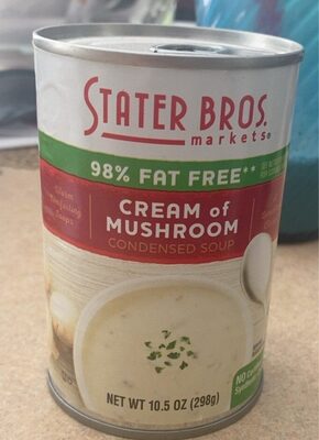 Cream Of Mushroom 98% Fat Free Condensed Soup, Cream Of Mushroom