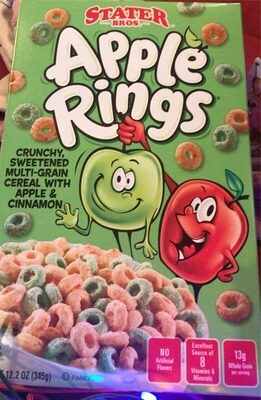 Apple Rings, Sweetened Multi-Grain Cereal With Apple & Cinnamon, Apple & Cinnamon