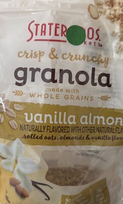 Vanilla Almond Rolled Oats, Almonds & Vanilla Flavor Crisp & Crunchy Granola, Vanilla Almond